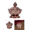 Vintage Backflow Smoke Incense Burner Stick Cone Holder Home Decoration Hot (Red Bronze)