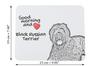 Black Russian Terrier, Chornyi Terrier - mouse pad with print, personalized dog-themed mouse pad, unique gadget for an office worker by Art-Dog brand