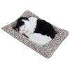 Фигурка кота TASINO, мягкая игрушка, реалистичная, черно-белая, 26 x 18 см, милый, как у живого котенка, модель, товар, автомобиль