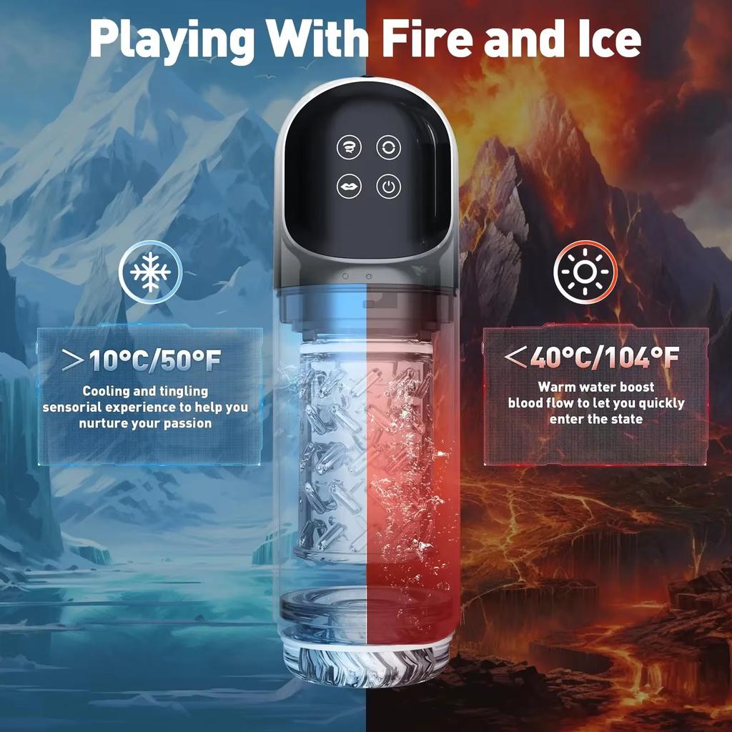 2025 Новый автоматический мужской мастурбатор для минета, карманная киска для пениса с 4 насосами, 7 сосания, 7 вращения, 7 лизания, ЖК-дисплей, секс-игрушки для взрослых, мужчина