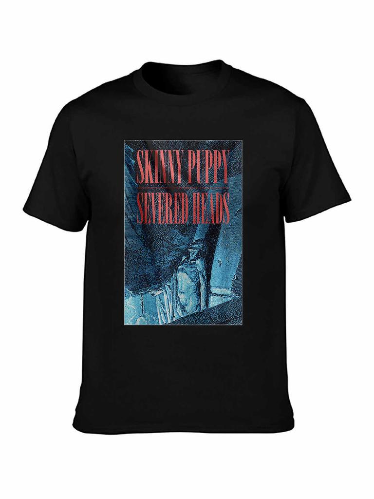Винтажная футболка SKINNY PUPPY SEVERED HEADS 1986 Перепечатка Размеры S3XL12