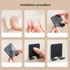 1/2/4PCS Adhesive Razor Holder Wall Mounted Bathroom For Shower Hook Rack Shaver Holder Plastic Hook Holder Razor Rack