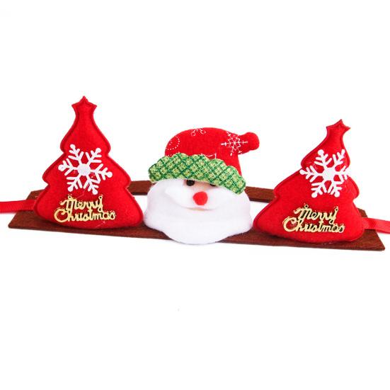 Dogs Cats Christmas Patterns Headband Photography Props Pet Headwear Accessory