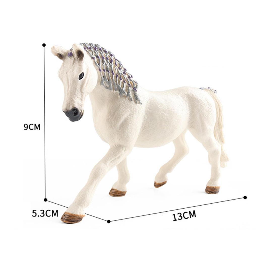 Horse Figures Animal Model Small Simulation Wildlife Statue Educational Toy for Boy Girl Ages 3+ Party Favors Gifts Ornament