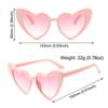 Очки с эффектом сердца в стиле ретро, ​​розовые солнцезащитные очки для фотосессий, ночных видов и реквизита для фотографий