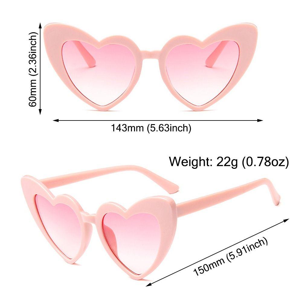 Очки с эффектом сердца в стиле ретро, ​​розовые солнцезащитные очки для фотосессий, ночных видов и реквизита для фотографий
