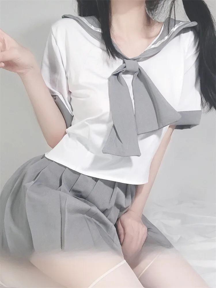 Sexy Lingerie Schoolgirl Japanese Style New Year Babydoll Women Sex Costumes Erotic Sexy Dress Short Mini White Skirt Underwear
