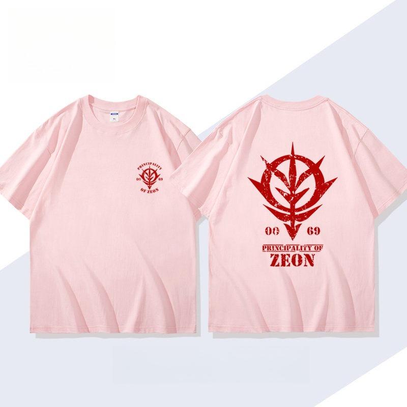 Футболка с принтом из аниме Mobile Suit Gundam ZEON Мужская и женская футболка Мужская футболка Спортивная футболка Мужская футболка Летняя футболка 2026