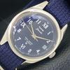 HAND-WINDING VINTAGE HMT JANATA INDIAN MENS BLUE COLOR DIAL WATCH A700072-5 R201-a700072