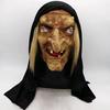 Halloween long-haired ghost mask, scary witch mask, frightening latex headgear, hat, costume prop for parties and performances