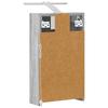 Bathroom Mirror Cabinet Grey Sonoma 30 x 10.5 x 50 cm