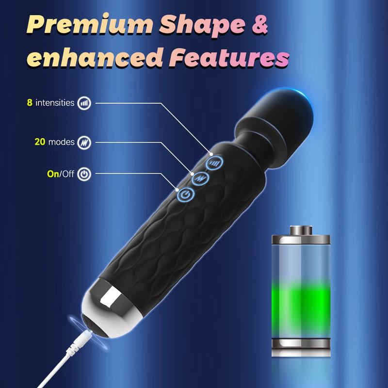 20 Modes Powerful AV Vibrator Wand Nipple G-spot Massager Clit Clitoris Stimulator Dildo Female Masturbator Adult Sex Toys