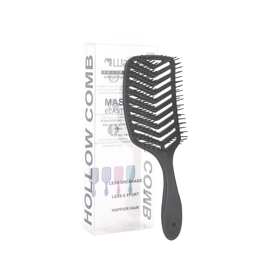 Hollow V-shaped Massage Comb Styling Large Curved Comb Massage Scalp Head Comb Rib Comb Breathable Comb