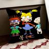 Anime cartoon RRugrats Cushion Cover Reversible Soft Durable Pillow Cover Home  Car MultiScene Use for Daily Comfort