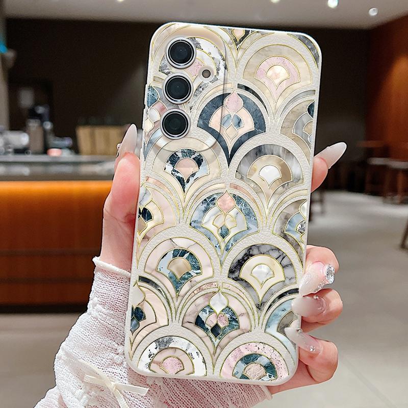 Роскошный чехол с мраморным узором для Samsung Galaxy S25Edge S26 S24 S23 S22 Ultra S26 Plus S25 FE, мягкий, с кожаной текстурой, TPU, чехол для телефона