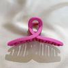 Plastic Pink Large Shark Clip Square Acrylic Hair Claws Hair Accessoies   Female