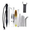12 Pcs Aluminum Paracord Needle Set Lacing Needles Smoothing Tool 9 Sizes Knitting Tools Sewing Cord Weaving Craft Accessories