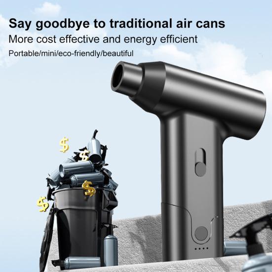 Электрическая щетка-пылесос 110000 об/мин Высокоскоростная Регулируемая Компактный дизайн Портативный Перезаряжаемый Воздуходувка Пылесос