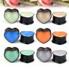 6-30mm Heart-shaped Ear Gauges Plugs Tunnels Body Piercing Jewelry
