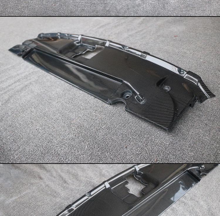 Накладка на радиатор и защита замка капота из углеродного волокна для Ford Mustang 15-17