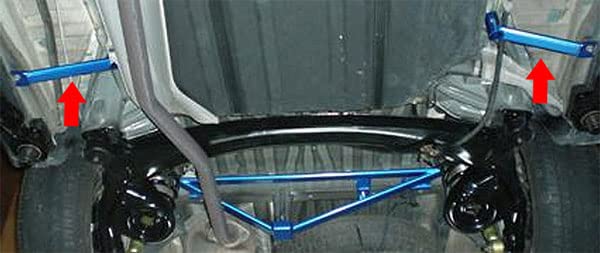 Cusco Power Brace Rear for Toyota Estima 813 492 RS (Floor Side)