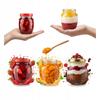 5x GLASS Jar Amphora 145 Ml JAM PRESERVES HONEY HERBS + CAP 5 Pieces