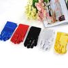 1 Pair Child Sequin Show Jazz Gloves Dance Glitter Rave Costume Party Halloween Dance