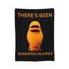 Marcus the Worm Blanket  Fuzzy Funny Soft Throw Blanket for Bed Sofa Autumn/Winter,