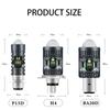 1PC CSP 10000Lm H4 LED Moto H6 BA20D P15D LED Motorcycle Headlight Bulbs White Yellow Hi Lo Beam Lens Motorbike Lamp Fog Lights