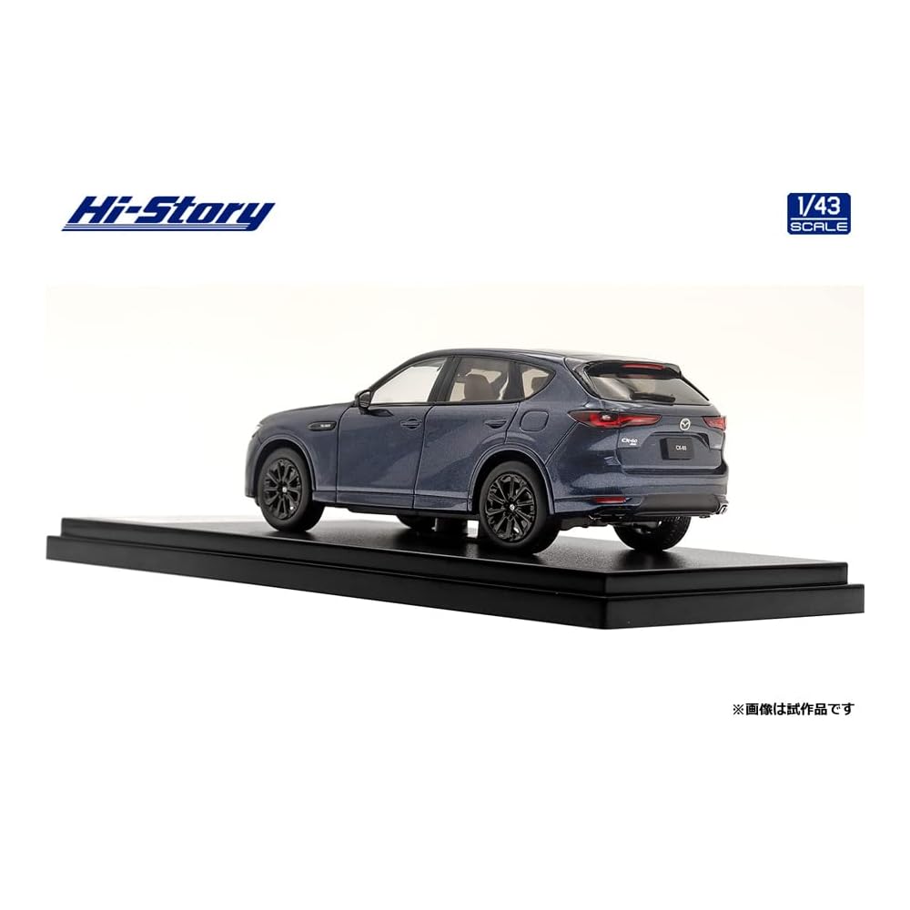 INTERALLIED Hi Story 1/43 Scale Mazda CX-60 XD-HYBRID Premium Sports (2022) Deep Crystal Blue Mica Finished Model