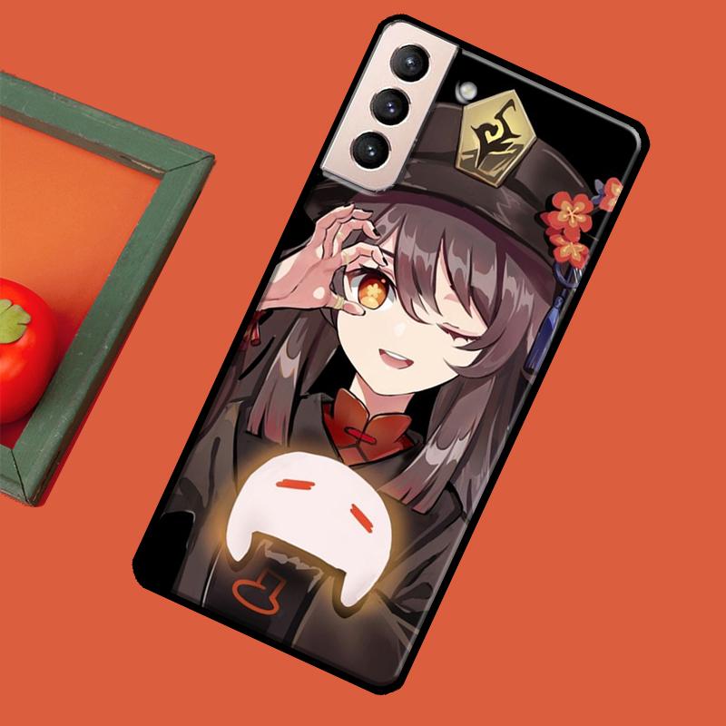 Genshin Impact Ху Тао Мягкий чехол для Samsung Galaxy S23 S22 S21 Ultra Note 20 Note 10 S8 S9 S10 Plus S20 FE