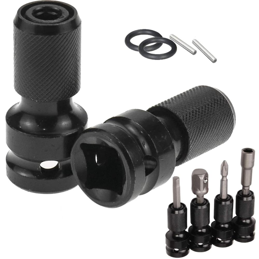 Chuck Impact Tool Quick Release Hex Converter Wrench Adapter Spanner Sleeve Socket Adapter