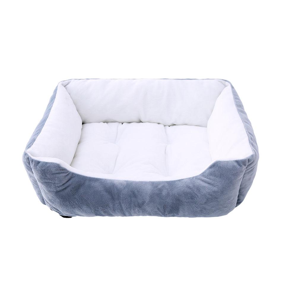 Pet Cat Dog Bed Cozy Square Plush Kennel Puppy Sofa Bed Small Large Dog Sleep Pad Portable Pet Bed Nest Pet Supplies Accessories