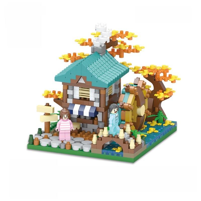 Four Season Micro Particle Building Blocks For Street View Scenes With Diy For Creative Enthusiasts