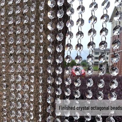 Восьмиугольная занавеска из хрустальных бусин для свадебного потолка, сцены или дверной перегородки