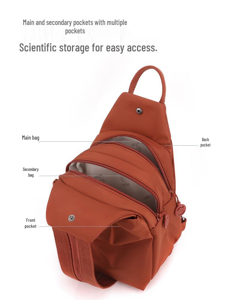 Women's Luxury Oxford Cloth Crossbody Backpack: Large Capacity, Trendy Design.