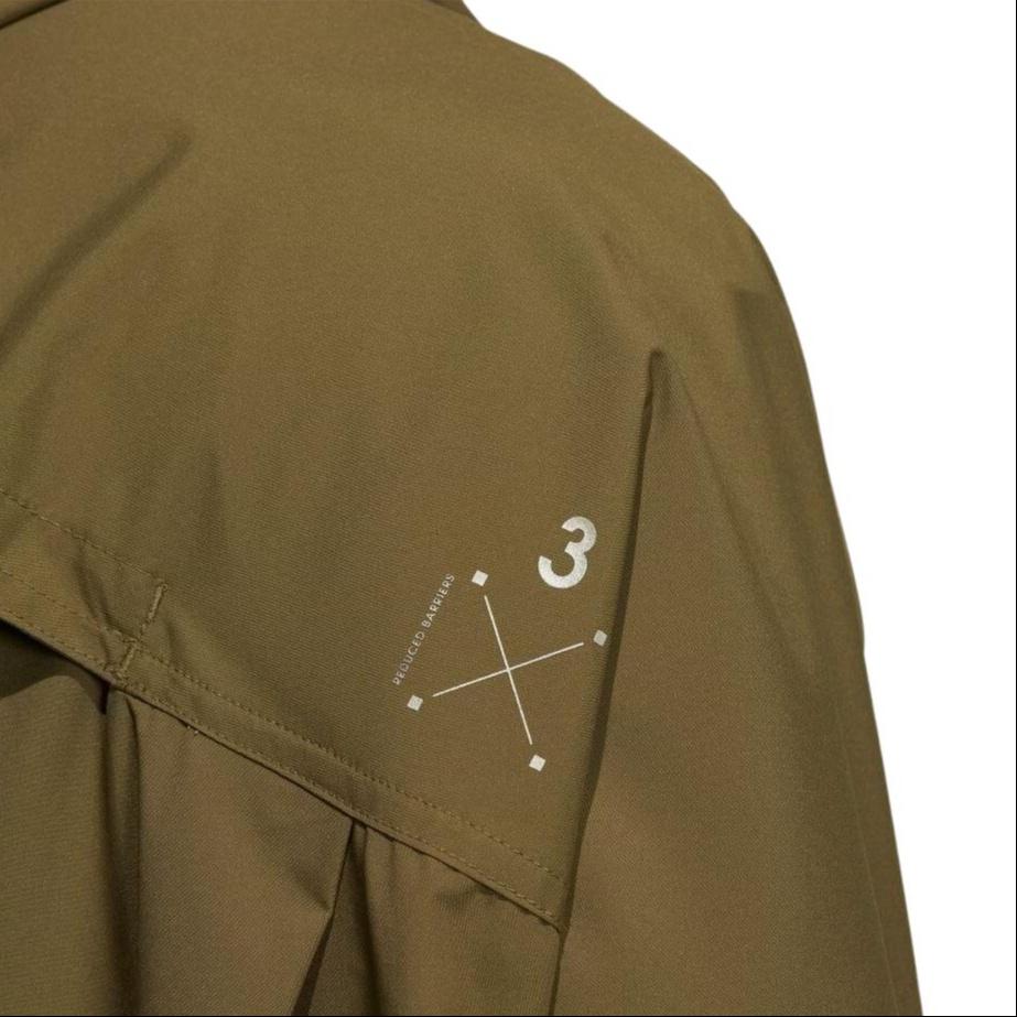 adidas Casual Sports Colorblock mid-length hooded Windbreaker Men's HD0047