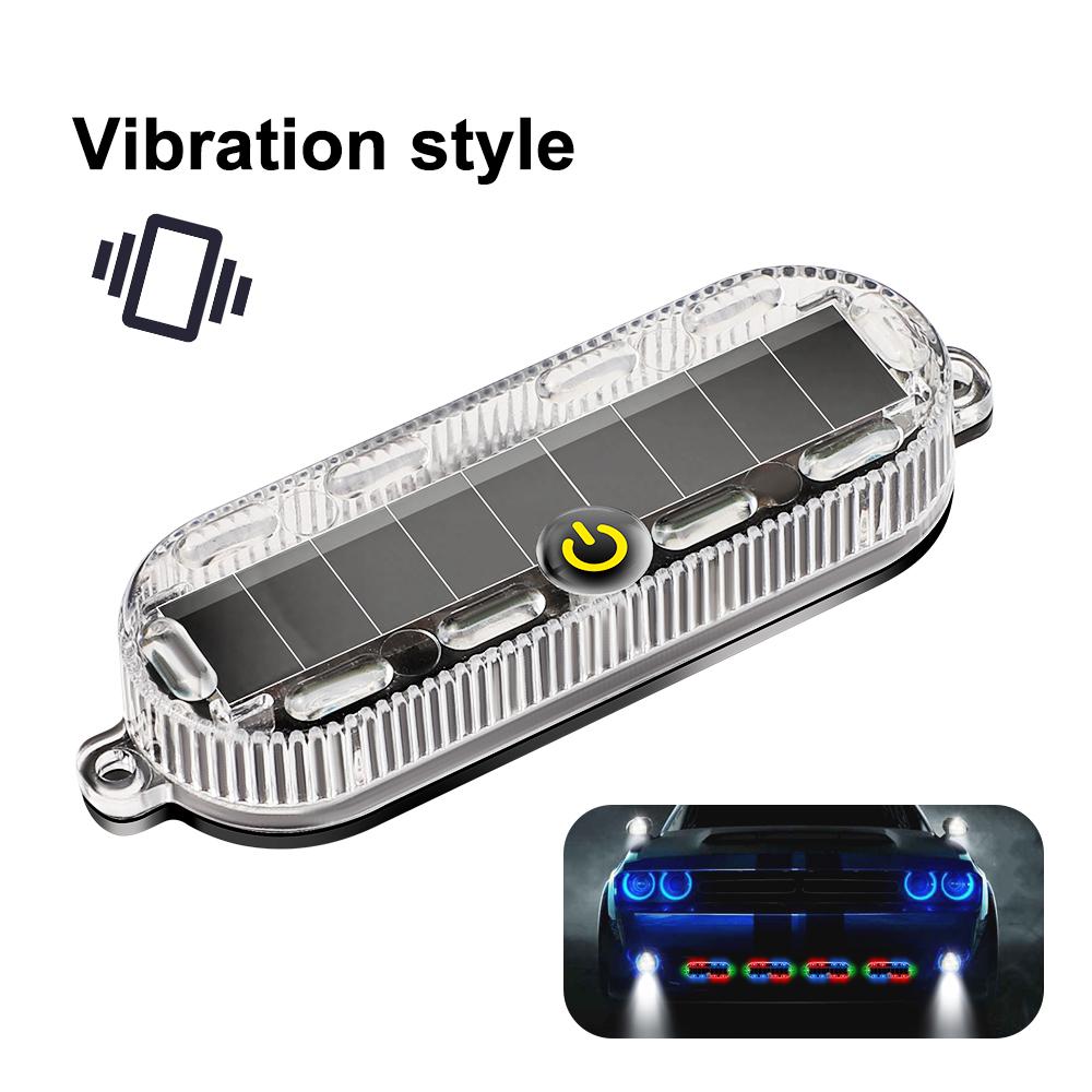 Мини светодиодный автомобильный предупреждающий свет на солнечной энергии, ночная охранная имитация сигнализации, беспроводная противоугонная предупреждающая лампа, мигающая имитация сигнализации