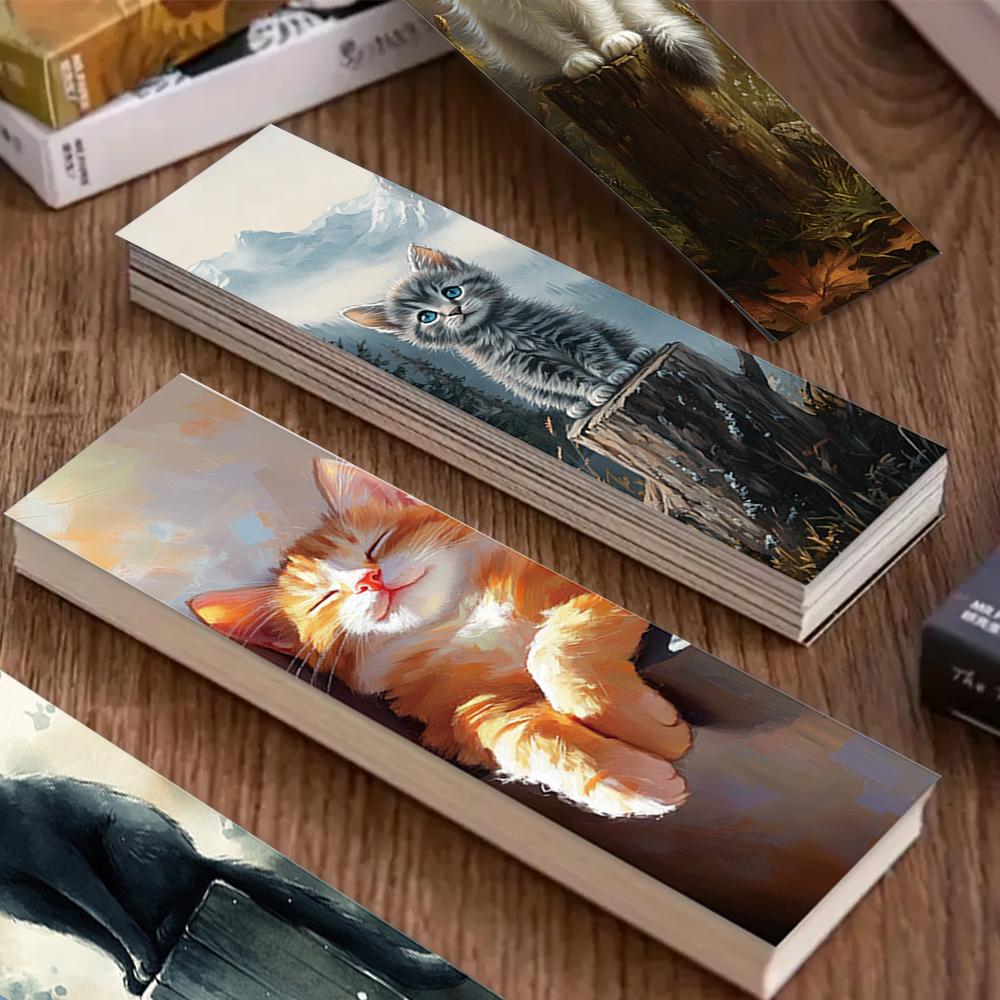 32 шт., Закладки «Милая кошка», Сезон «Снова в школу», Рождество, Хэллоуин, Подходят для учителей, читателей и на дни рождения