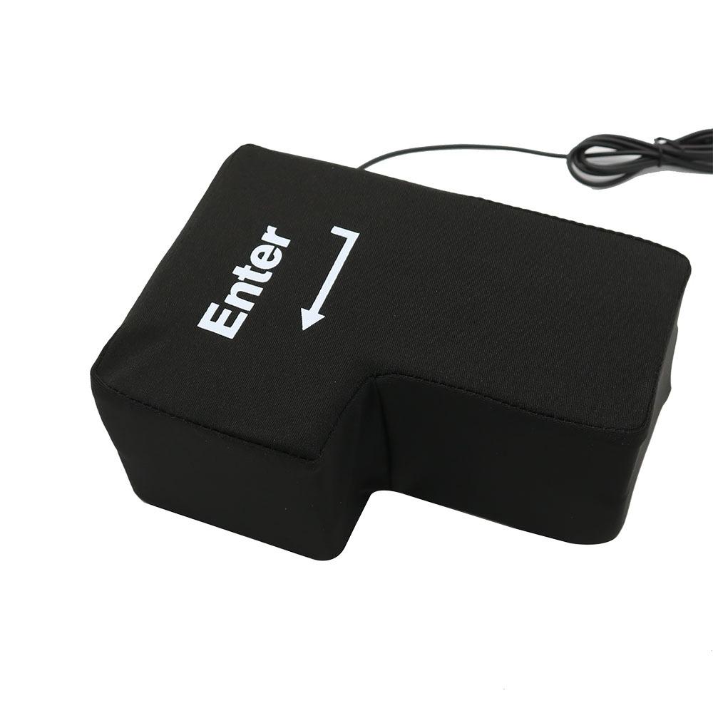 Подушка для рабочего стола Большая клавиша Enter USB-клавиатура Компьютерная клавиша Enter USB-кнопка вентиляции Офисные принадлежности