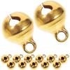 Loud Sound Mini Jingle Bells For Jewelry Makers And Christmas Decor 100Pcs