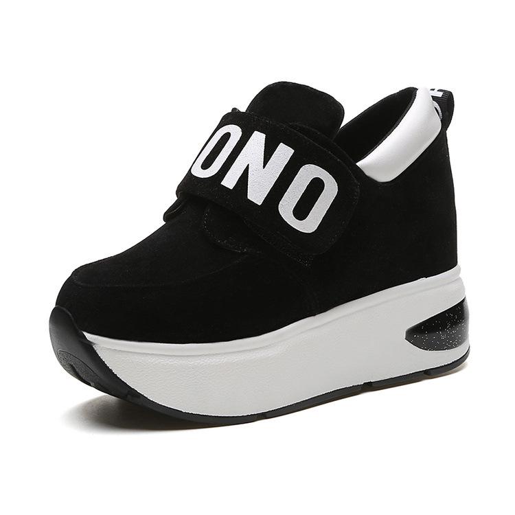 2024 Осенние туфли на платформе Женские туфли без застежек Повседневные женские туфли с круглым носком на плоской подошве Zapatillas Mujer Размер ghn67