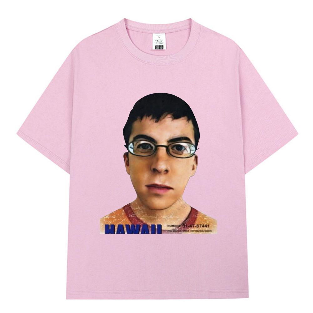 Mclovin ID-карта Superbad Гик Футболка Унисекс Женская Повседневная Хлопковая Оверсайз Футболка с Коротким Рукавом Модная Винтажная Харадзюку Футболки