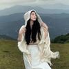Crochet Top Knitted Hoodie Shawl Wrap Evening Capes Elegant Women Cloak  Travel