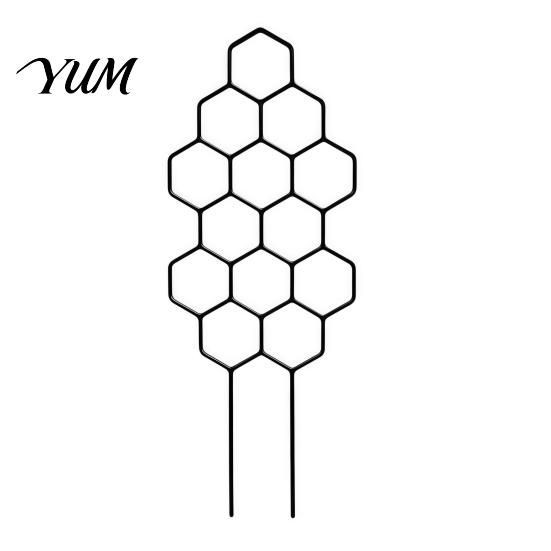 Climbing Plant Accessories for Home Metal Honeycomb Trellis Potted Plants, 13.8" Small Support Stakes Indoor Foliage Hoya Pothos Ivy And Houseplants,