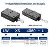 LWXS4060/4090 Прецизионный ручной ласточкин хвост по оси X Оптическая платформа