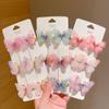 Girls Hair Ornament Hair Accessories Rainbow Hairpin Butterfly Hairpin Hair Clips Duckbill Clip