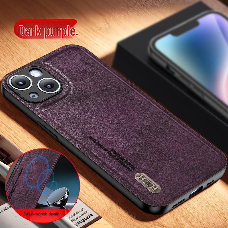 Совместимый чехол из матовой кожи Antique для Huawei X8C, Y72, Honor 90, X9C, X6B, 200 Lite