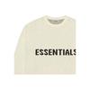 Fear of God Essentials Свитер с длинным рукавом и круглым вырезом с графическим логотипом SS20 Унисекс-свитер Белый FOG-SS20-268