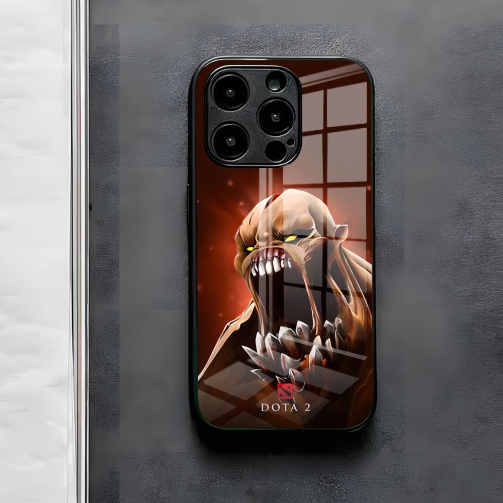 Чехол для телефона D-Dota 2 Для IPhone 17 Air 16 E Pro Max 15 14 13 Mini 12 Pro 11 Max Plus Черная Стеклянная Крышка